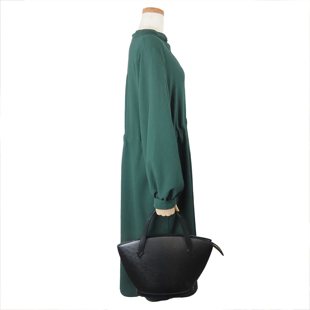 LOUIS VUITTON Tote Bag M52272 Epi Leather black Sun jack Women Used Authentic