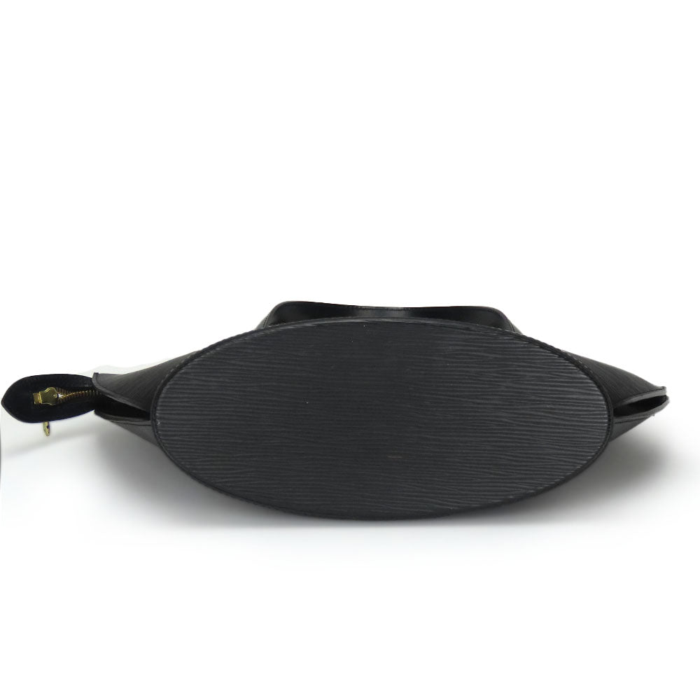 LOUIS VUITTON Tote Bag M52272 Epi Leather black Sun jack Women Used Authentic