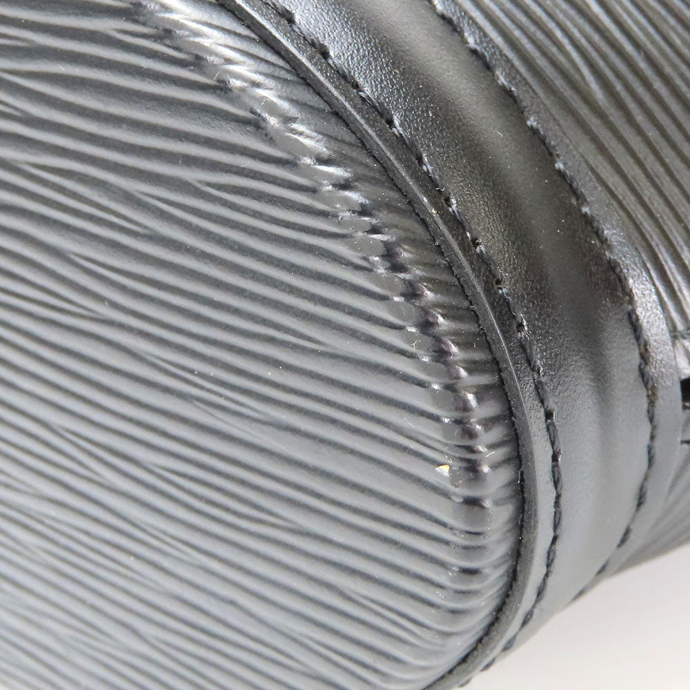 LOUIS VUITTON Tote Bag M52272 Epi Leather black Sun jack Women Used Authentic