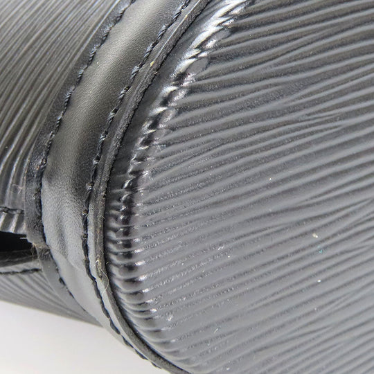 LOUIS VUITTON Tote Bag M52272 Epi Leather black Sun jack Women Used Authentic