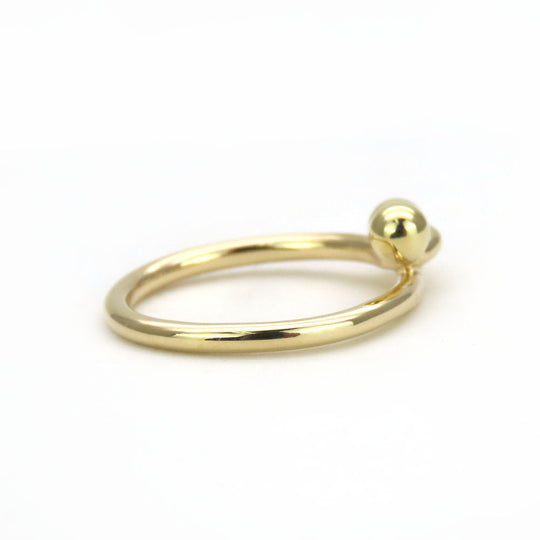 TIFFANY&Co. Ring K18 yellow gold Yellow Gold Love knot Women Used Authentic