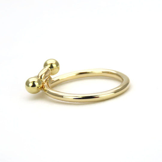 TIFFANY&Co. Ring K18 yellow gold Yellow Gold Love knot Women Used Authentic