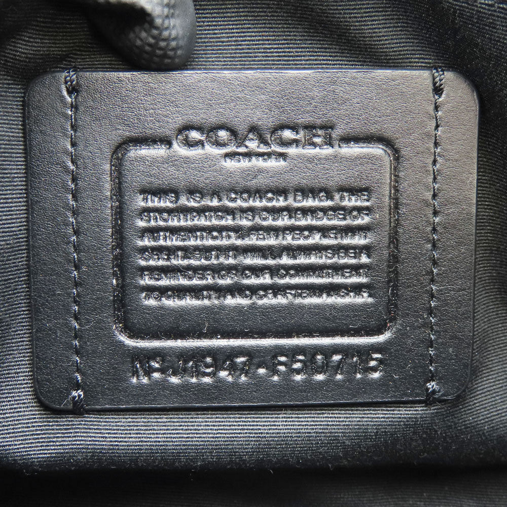 COACH Shoulder Bag F50715 PVC, Leather beige mens Used Authentic