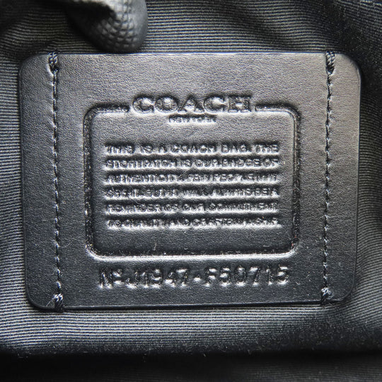 COACH Shoulder Bag F50715 PVC, Leather beige mens Used Authentic