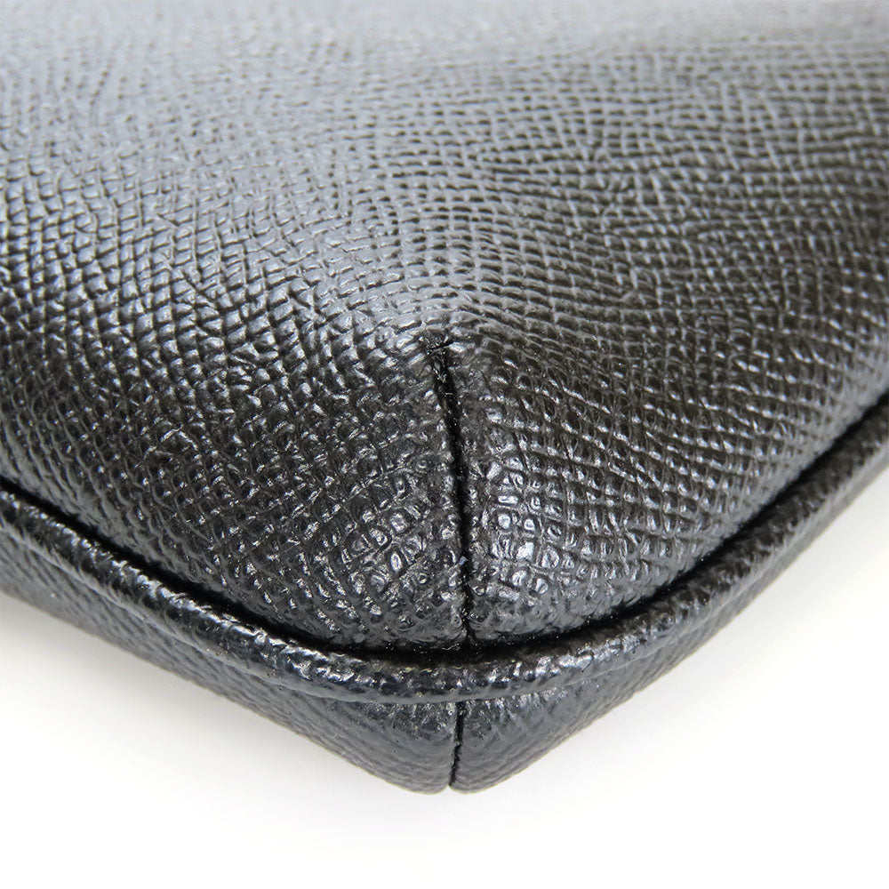 COACH Shoulder Bag CE871 leather black Women Used Authentic