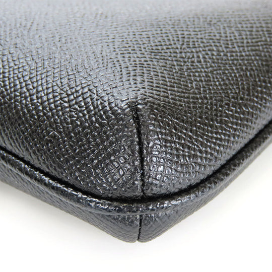 COACH Shoulder Bag CE871 leather black Women Used Authentic