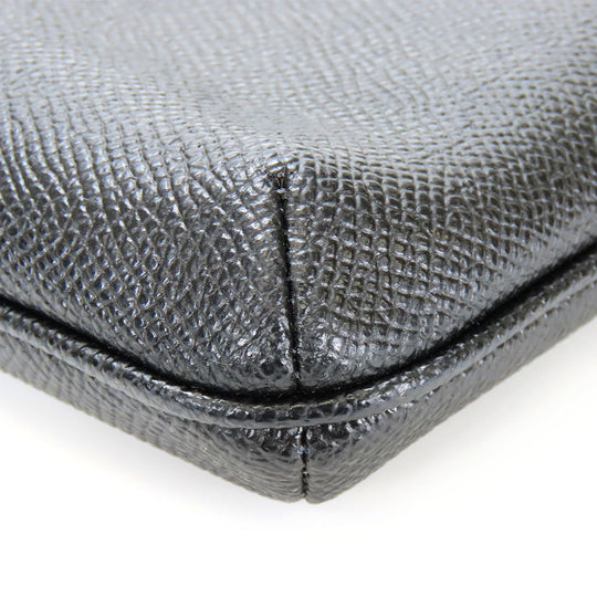 COACH Shoulder Bag CE871 leather black Women Used Authentic