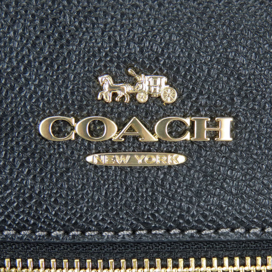 COACH Shoulder Bag CE871 leather black Women Used Authentic