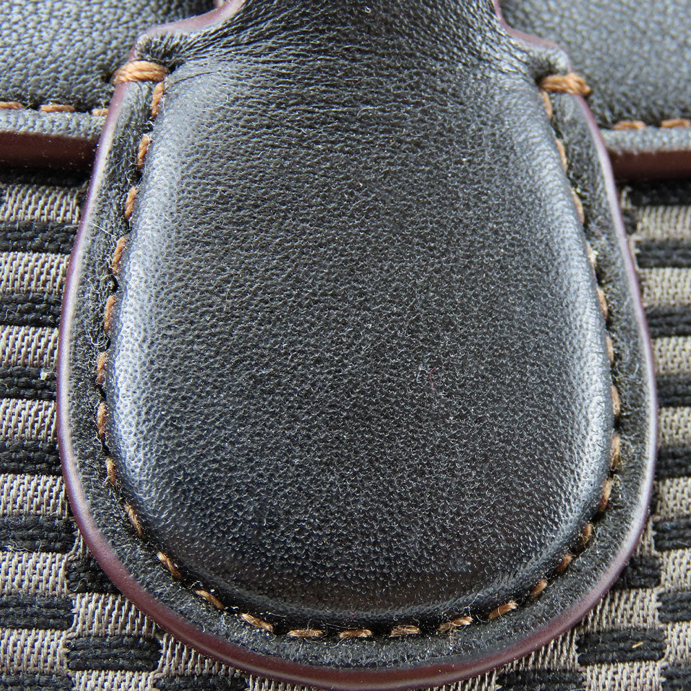 COACH Handbag F57242 Leather, Canvas black Women Used Authentic