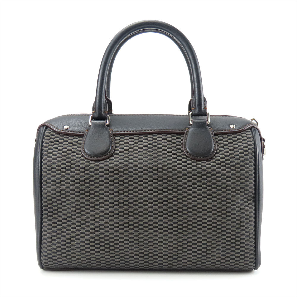 COACH Handbag F57242 Leather, Canvas black Women Used Authentic