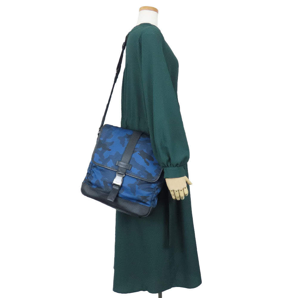 COACH Shoulder Bag F71662 Nylon blue