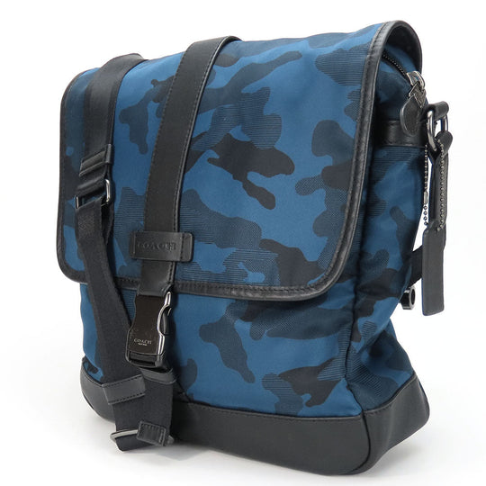 COACH Shoulder Bag F71662 Nylon blue