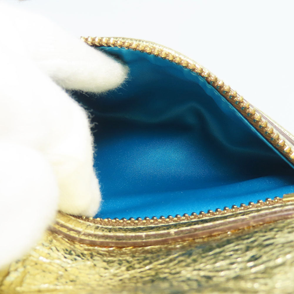 COACH Tote Bag 13820 leather gold Poppy Women Used Authentic