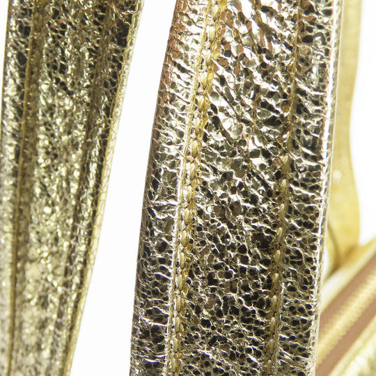 COACH Tote Bag 13820 leather gold Poppy Women Used Authentic