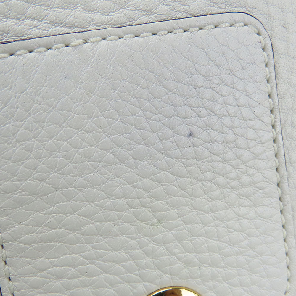 COACH Tote Bag 11843 leather white Women Used Authentic