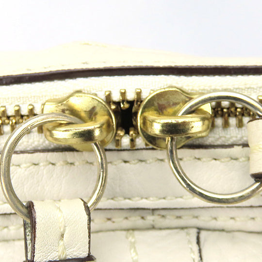 COACH Tote Bag 11843 leather white Women Used Authentic