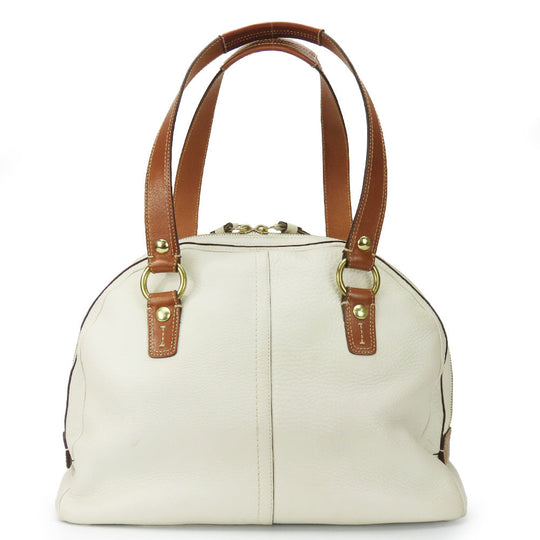 COACH Tote Bag 11843 leather white Women Used Authentic