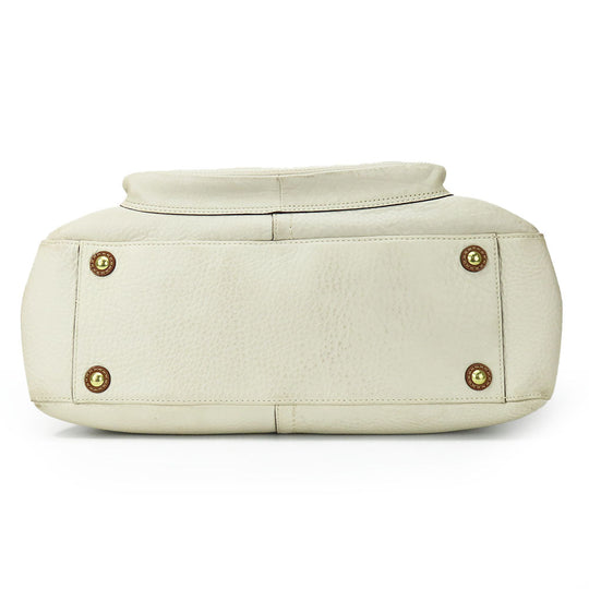 COACH Tote Bag 11843 leather white Women Used Authentic