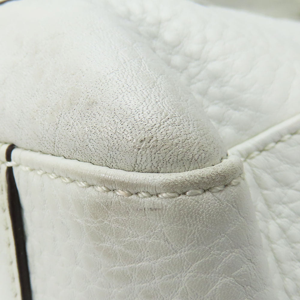 COACH Tote Bag 11843 leather white Women Used Authentic