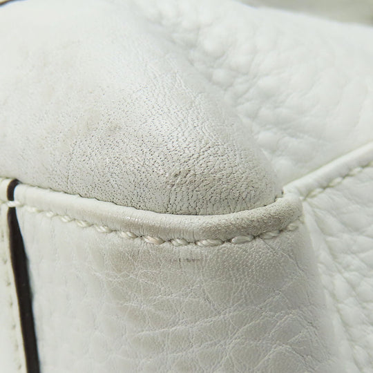 COACH Tote Bag 11843 leather white Women Used Authentic