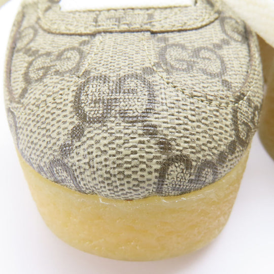 GUCCI sneakers 725655 GG Supreme canvas, leather beige Adidas Gajeel Women 34 Used Authentic