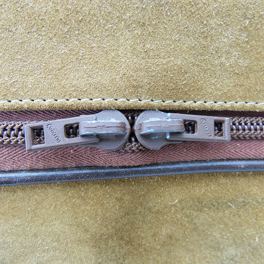 LOEWE Business bag leather Brown mens Used Authentic