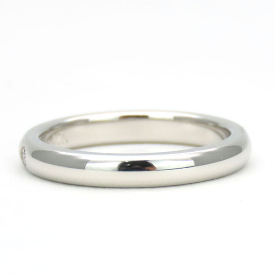 TIFFANY&Co. Ring Pt950Platinum, Diamond Platinum 1PD Stacking band Women Used Authentic