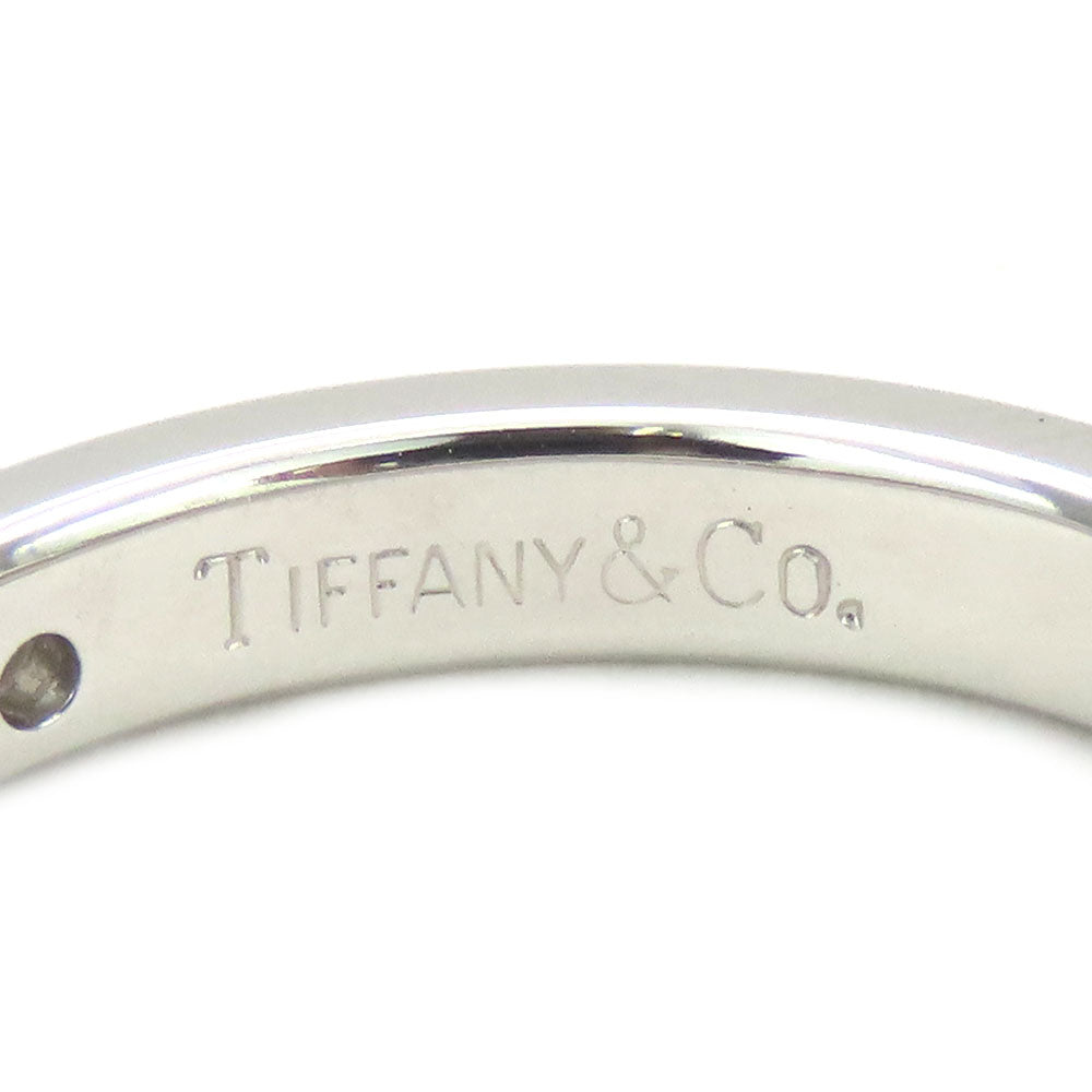 TIFFANY&Co. Ring Pt950Platinum, Diamond Platinum 1PD Stacking band Women Used Authentic