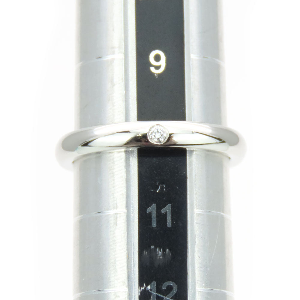 TIFFANY&Co. Ring Pt950Platinum, Diamond Platinum 1PD Stacking band Women Used Authentic