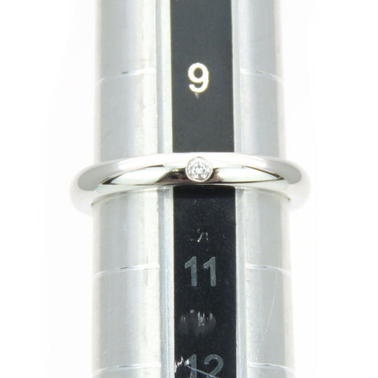 TIFFANY&Co. Ring Pt950Platinum, Diamond Platinum 1PD Stacking band Women Used Authentic