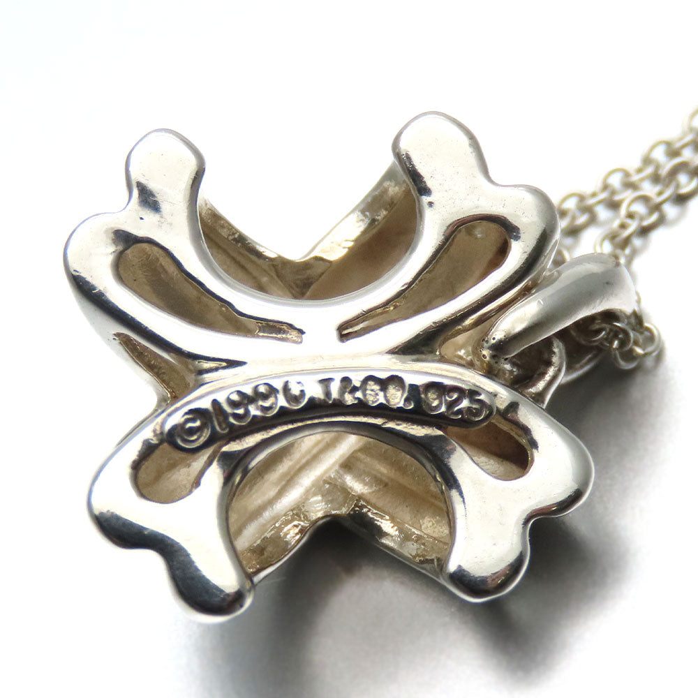 TIFFANY&Co. Necklace Silver925 Silver Signature cross Women Used Authentic
