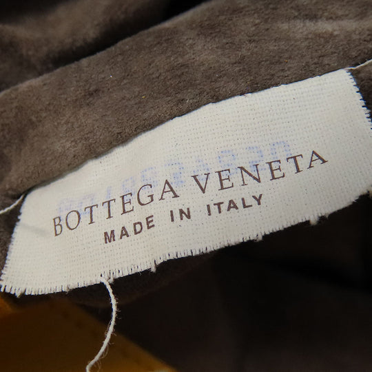 BOTTEGAVENETA Shoulder Bag Calfskin yellow INTRECCIATO Women Used Authentic