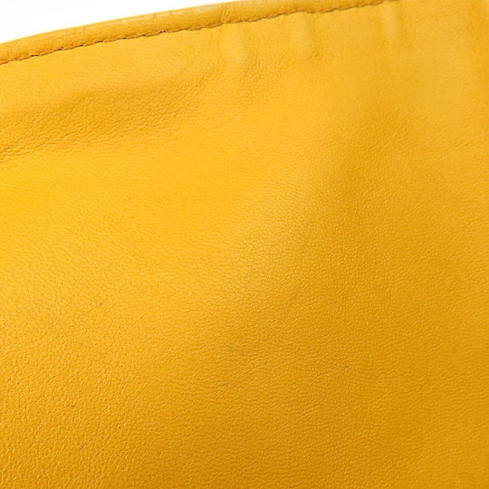 BOTTEGAVENETA Shoulder Bag Calfskin yellow INTRECCIATO Women Used Authentic