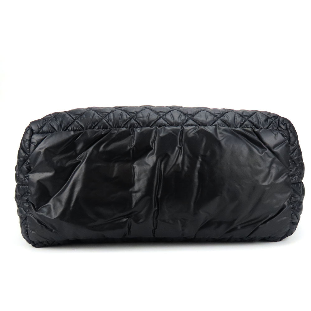 CHANEL Tote Bag Nylon black Cococoon Women Used Authentic
