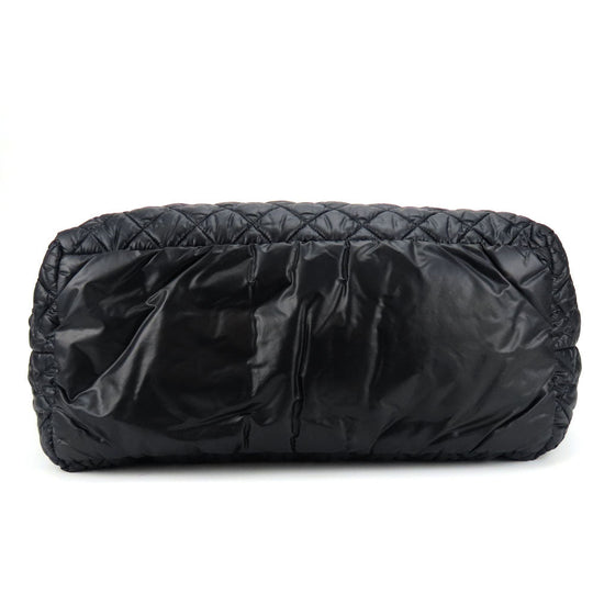 CHANEL Tote Bag Nylon black Cococoon Women Used Authentic