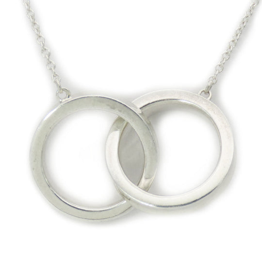 TIFFANY&Co. Necklace Silver925 Silver 1837 Interlocking circle Women Used Authentic