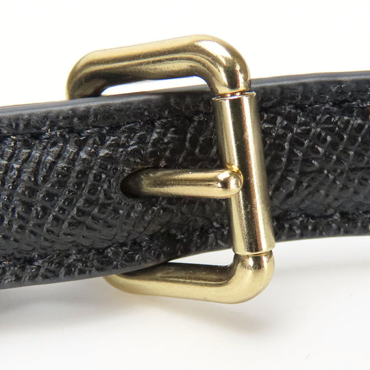 COACH Shoulder Bag C1556 leather black Women Used Authentic