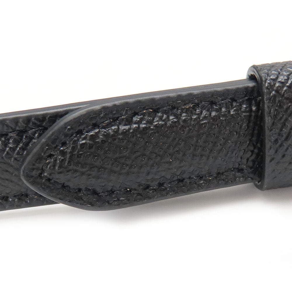 COACH Shoulder Bag C1556 leather black Women Used Authentic