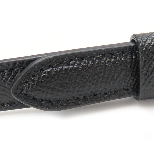 COACH Shoulder Bag C1556 leather black Women Used Authentic