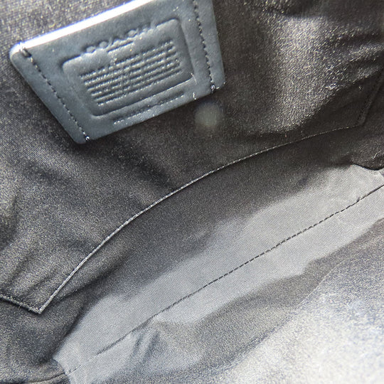 COACH Shoulder Bag C1556 leather black Women Used Authentic