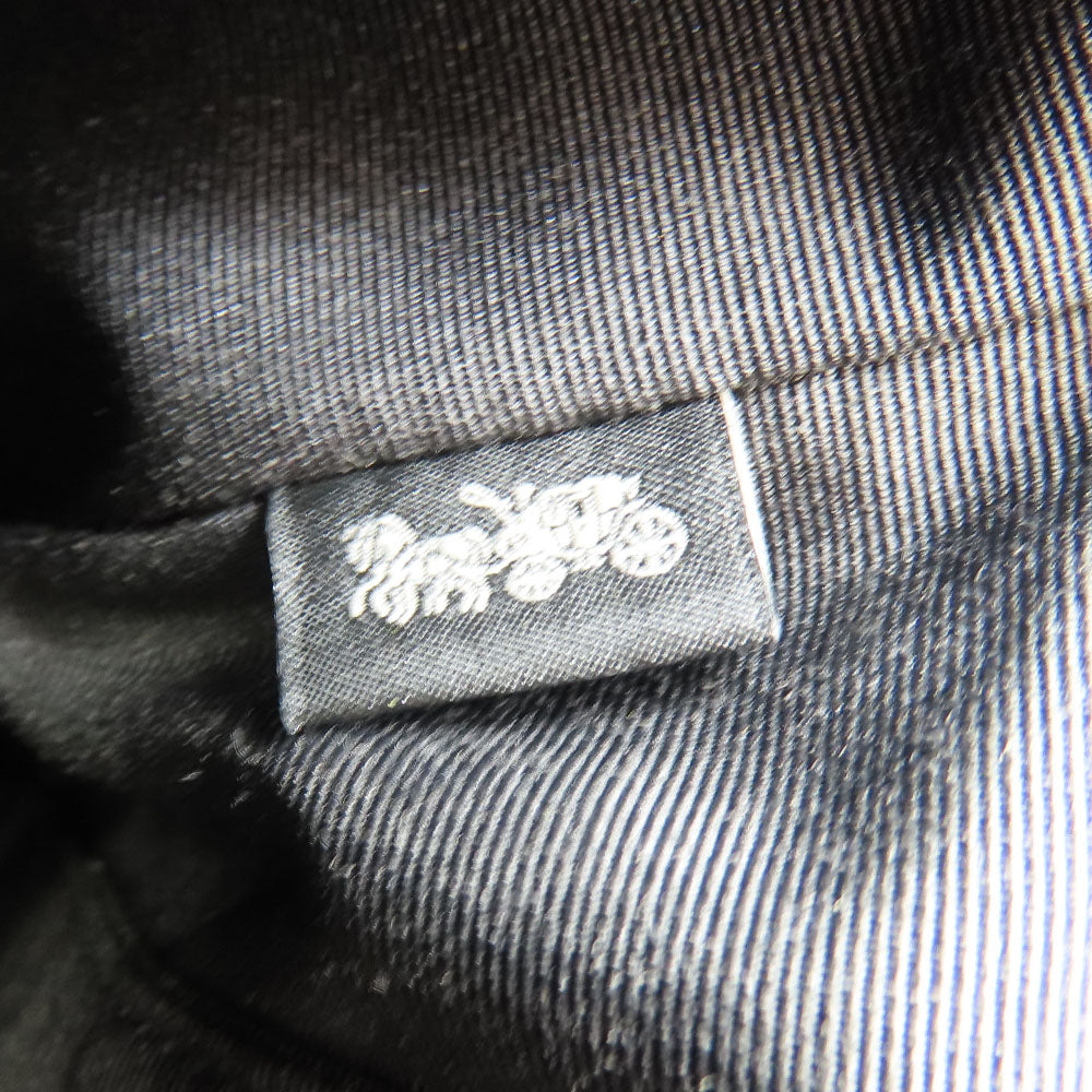 COACH Shoulder Bag C1556 leather black Women Used Authentic