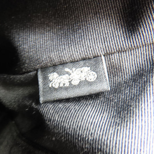 COACH Shoulder Bag C1556 leather black Women Used Authentic