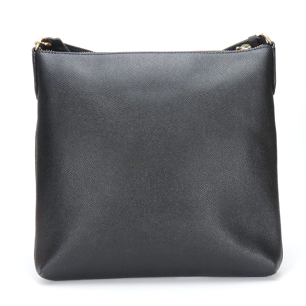 COACH Shoulder Bag C1556 leather black Women Used Authentic