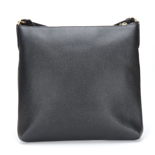 COACH Shoulder Bag C1556 leather black Women Used Authentic