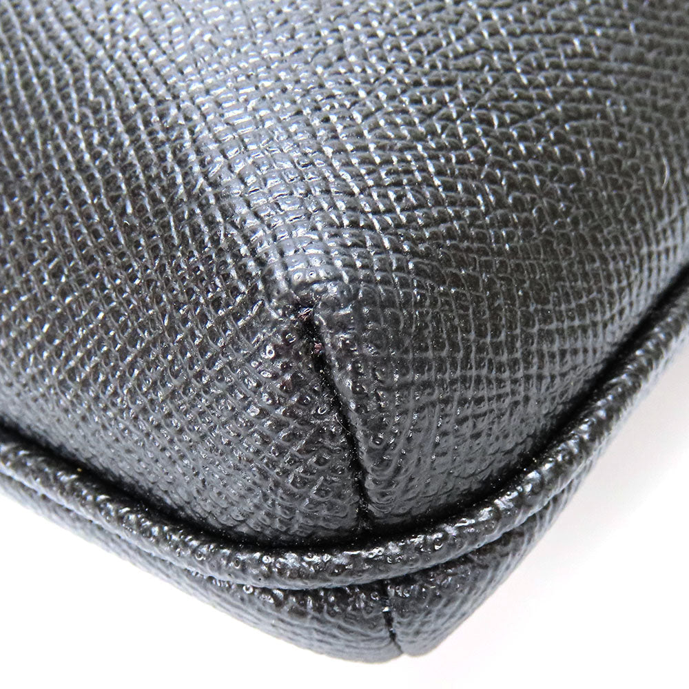 COACH Shoulder Bag C1556 leather black Women Used Authentic