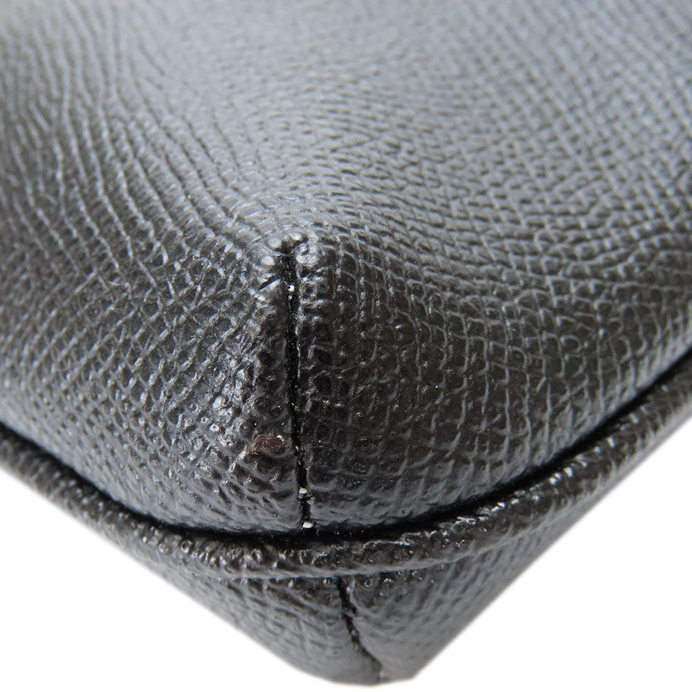 COACH Shoulder Bag C1556 leather black Women Used Authentic