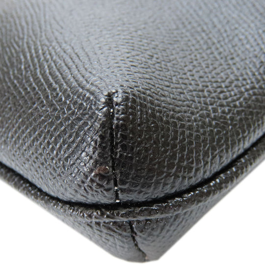 COACH Shoulder Bag C1556 leather black Women Used Authentic