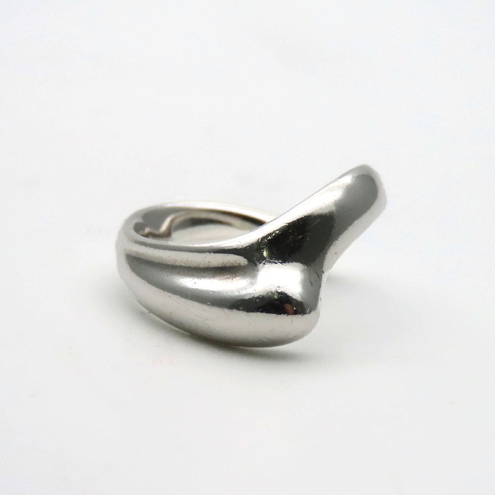 TIFFANY&Co. Ring Silver925 Silver Curved Wave Heart Women Used Authentic