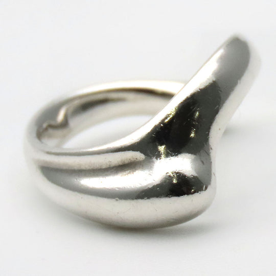 TIFFANY&Co. Ring Silver925 Silver Curved Wave Heart Women Used Authentic