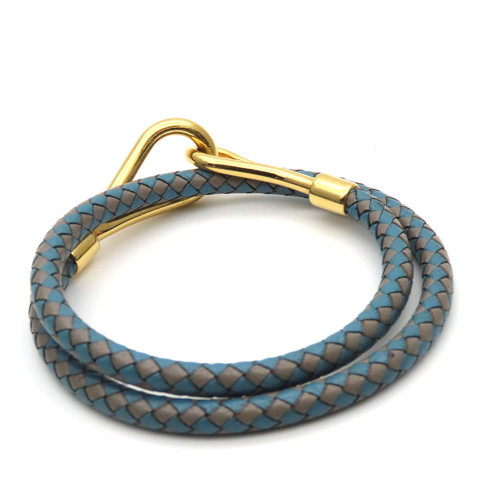 HERMES bracelet Metal, Leather blue Jumbo bless unisex(Unisex) Used Authentic